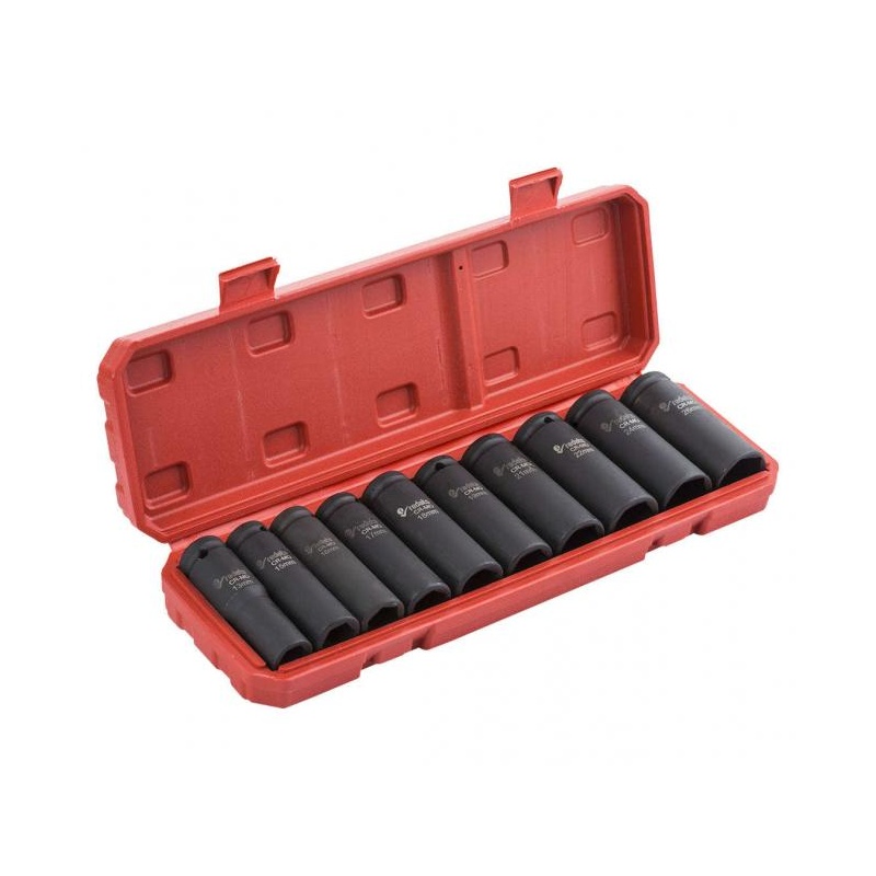 1/2" pikkade löökpadrunite kompl. 10tk 04-03-01