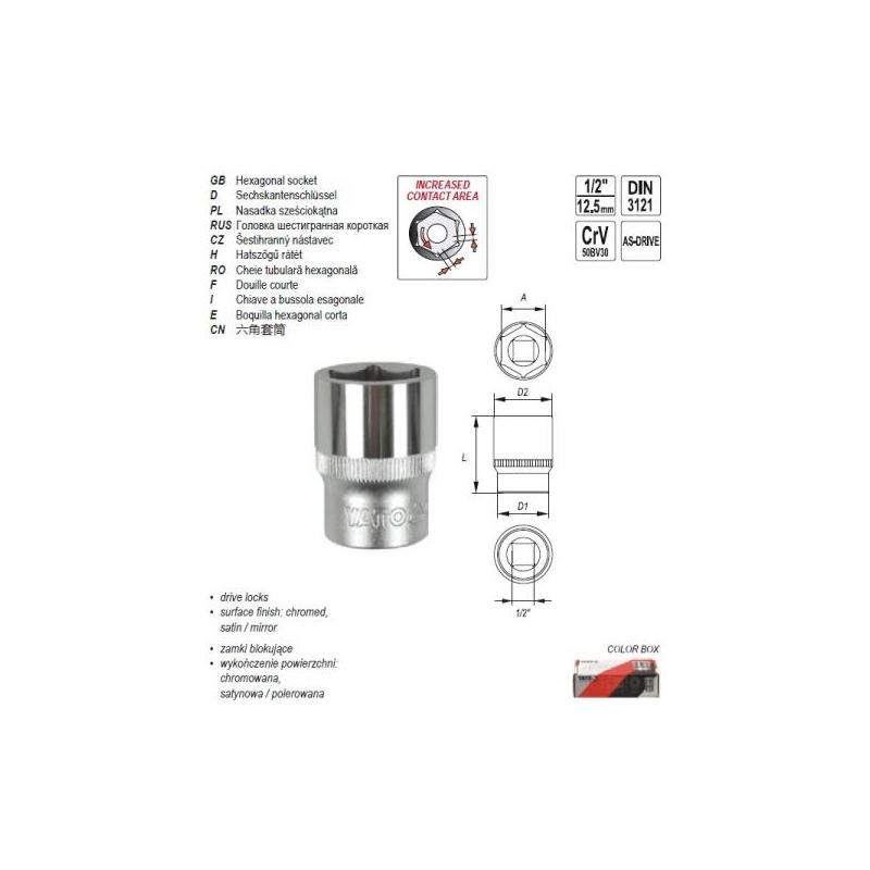 10mm padrun 1/2"  1203 H