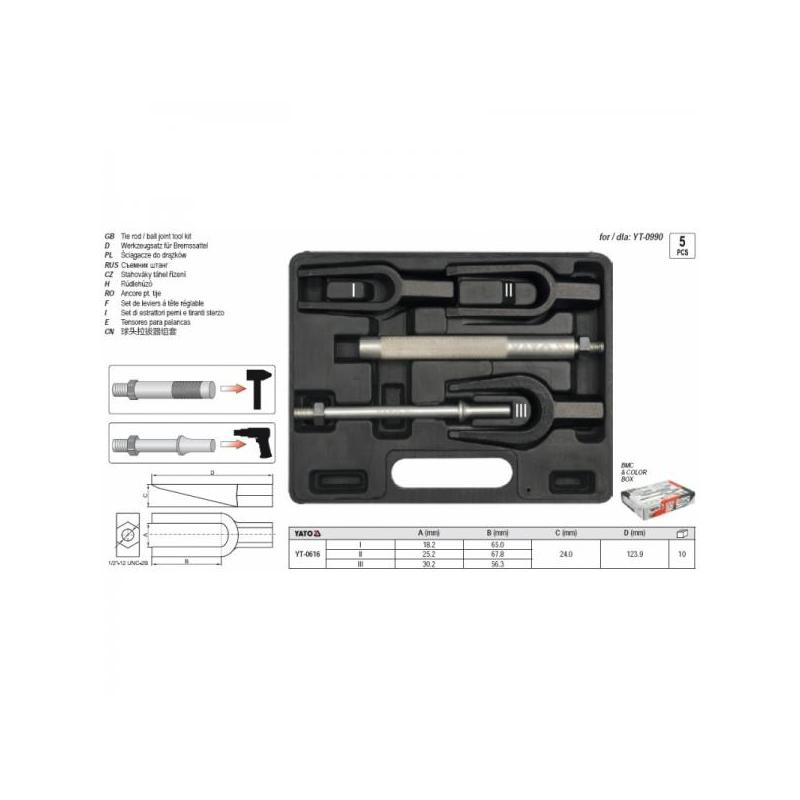 Sarniiri tõmmitsate kompl. 5osa YT-0616