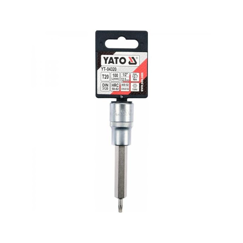 T20 torx 1/2" padrun pikk 04320 H