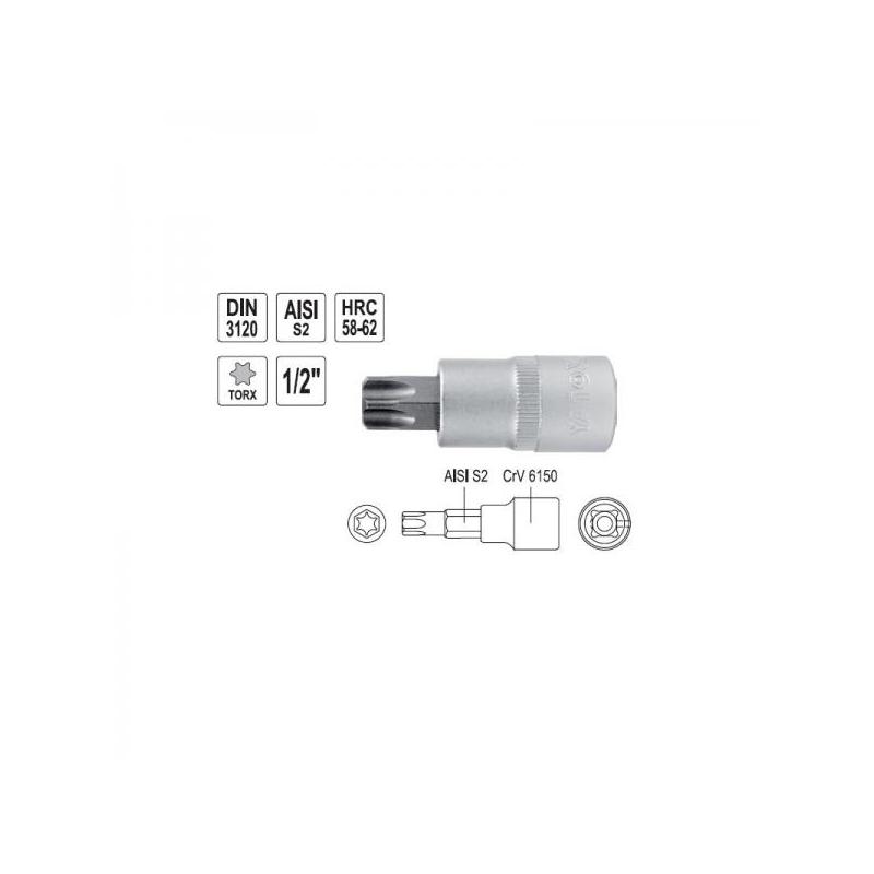 T45 torx lühike padrun 1/2" 7718= 04315 H