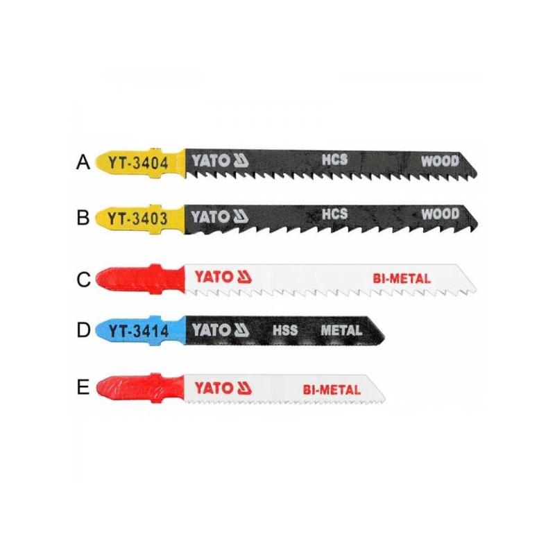 Tikksaelehed 5tk 3puidu 100/5mm 3metall 75/5mm YT-3445