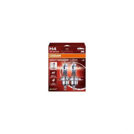 H4 12v pirnid Osram night breaker laser  paar +150%