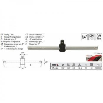 T-saba 1/4 L=152 Yato 1426 hY