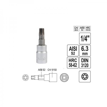 T15 torx+ 1/4" padrun 7662 H
