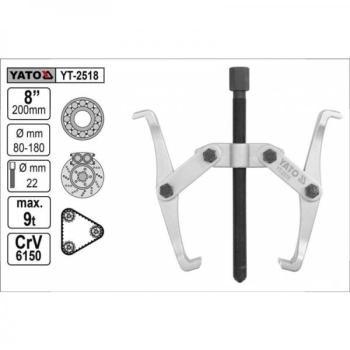 Tõmmits 2 käppa 200mm 8" YT-2518