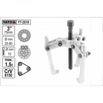 Tõmmits 3 käppa 75mm 3" YT-2519
