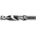 M10 Kombineeritud puur keermestaja+faas HEX 1/4" YT-44847
