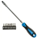 Kruvikeeraja painduv 180mm 1/4" +otsikud HT1S090