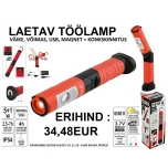 LED töötuli+aku+laadija YT-08562