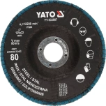 Lamelllihvketas 125mm P80 metalli YT-833007