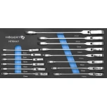 Narrevõtmed liigendiga sahtlikarbis 8-21mm 14osa HT7G147