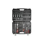 Tööriistakohver 173osa 1/4" 3/8" 1/2" padrunid, otsikud ja tarvikud YT-38931