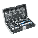 Tööriistakohver 18osa 12kant 1/4" ja 3/8" HT1R478