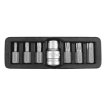 Torx löök otsikute komplekt 7osa T25-T55 YT-0416