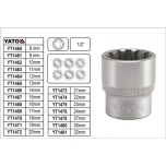 15mm 12kant padrun 1/2" YT-1467