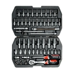 Tööriistakohver 77osa leht 8-19mm padr 4-32mm YT-38781