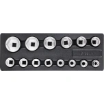 3/4" Padrunite komplekt 14 osa + plast karp YT-55457