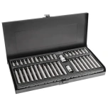 Torx+12kant+kuuskant otsade komplekt met. karbis 40TK HT1S404