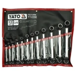 Silmusvõtmete komplekt 6-32mm painutatud 12tk YT-0398