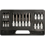 6-kant padrunotste kohver 1/4" + 1/2" 18osa YT-7752