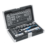 Tööriistakomplekt 18osa 2 adapterit 1/4" ja 3/8" 1R478