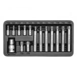 Torx otsikute komplekt 15osa T20-T55 YT-0411