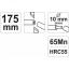 Juhtmepuhastaja-lõikur 175mm 10mm max 65Mn HRC55 2268