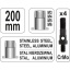 Keermeneedi tõmbamise tangid 200mm M3-M6 4adapterit YT-36140
