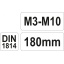 Keermepuuri hoidja M3-M10 pikkus 180mm YT-2996