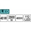 Led laevalgusti 40 W 2800 LM 300X1200X15 MM 81947 h