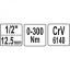 Momentvõti 300Nm 1/2" skaalaga 07641