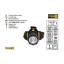 Pealamp 1LED 1w 3xaaa+elastne pael Vorel TR-88674