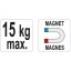 Tööriistahoidja magnet max 15kg (õhupüss + padrunid) 08707 H