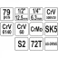 Tööriistakohver 79osa 1/4+1/2+saag+haam+näpits+võti 38911