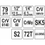 Tööriistakohver 79osa 1/4+1/2+saag+haam+näpits+võti 38911