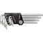Torx L-võtmete kompl. +auk T10-50 9tk TR-56478