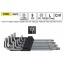 Torx L-võtmete kompl. +auk T10-50 9tk TR-56478