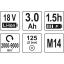 Akunurklihvija 18V 125mm 82829