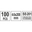 Metallist kinnitusvitsad 4x200mm 70561