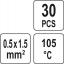 Juhtmeühendus 0,5x1,5 tinaga 30tk YT-81441