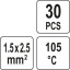 Juhtmeühendus 1,5x2,5 tinaga 30tk YT-81442