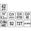 Tööriistakohver 1/4" 42osa YT-14481