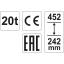 Õlitungraud 20T 452mm 17007 v