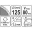 125x2,2x5,3x22,2 teemantlõikeketas YT-6013