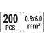 Juhtmeühendus pressitav termorüüs 0,5-6 mm2 200tk. YT-81461