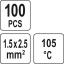 Juhtmeühendus tinaga 1,5-2,5mm2 100tk. 81453