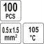 Juhtmeühendus tinaga 0,5-1,5mm2 100tk. YT-81452