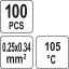 Juhtmeühendus tinaga 0,25-0,34mm2 100tk. 81451