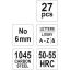 Tähematriits  6mm 27tk.A-Z+& 6862